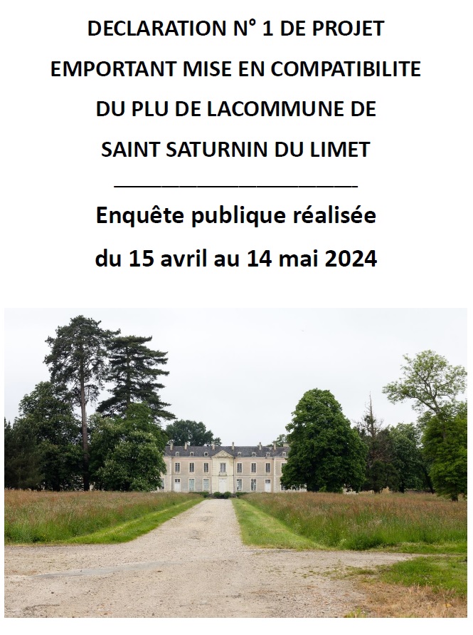 Rapport et les conclusions du commissaire enquêteur 