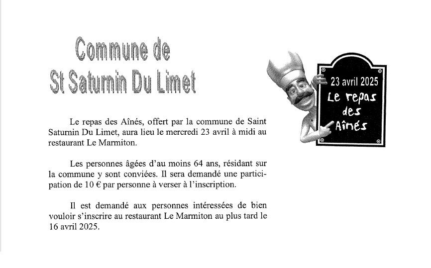 Repas des aînés