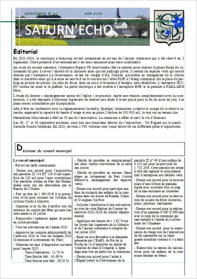 Saturn'Echo n°41 Juin 2025