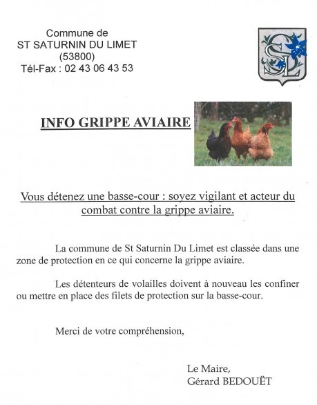 Grippe aviaire Grippe aviaire