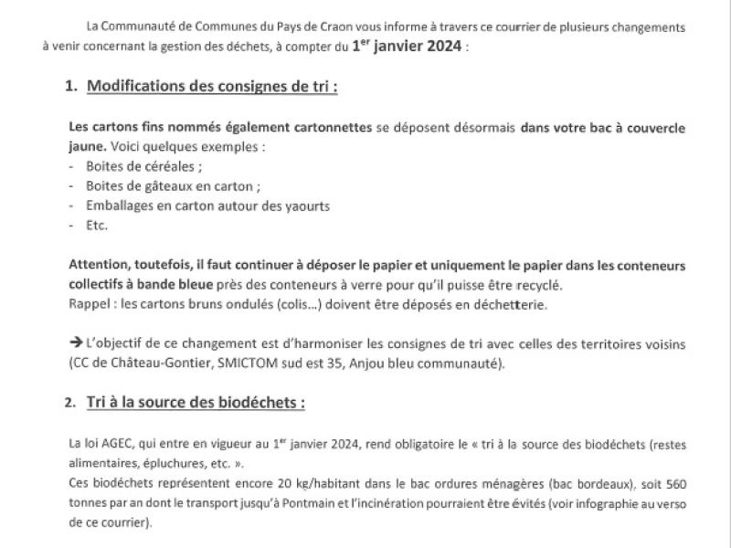 Courrier CCPC Tri