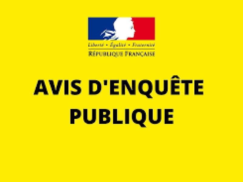 Avis enquête publique