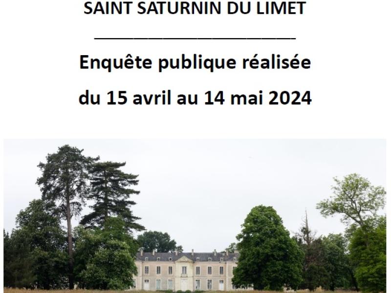Rapport et les conclusions du commissaire enquêteur 