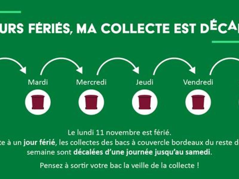 Jour férié, collecte décalée